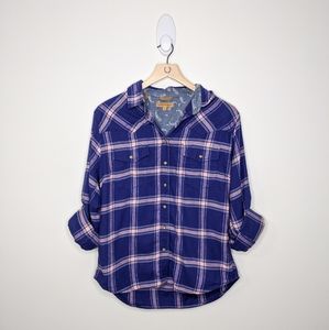 JACH'S GIRLFRIEND Flannel Button Down Long Sleeve
